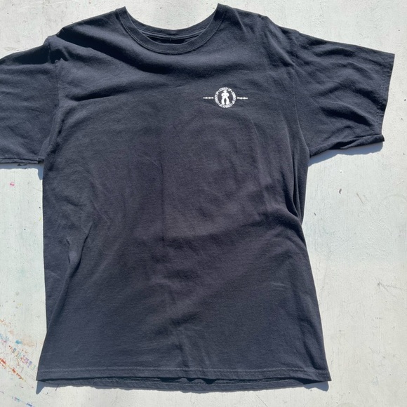 Men’s Cowboy Up T-Shirt Black Beer Women L Crew Range Country Ranch Cattle - Picture 7 of 12